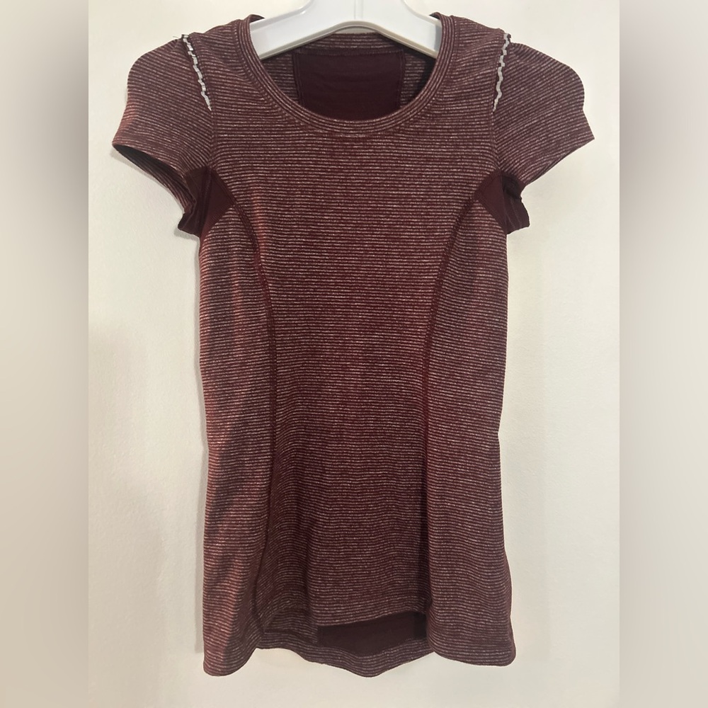 lululemon athletica Burgundy Tonka Striped Star Runner